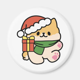 Yappy Howlidays - Niedlicher Cartoon für Weihnacht Magnet