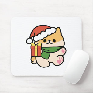 Yappy Howlidays - Niedlicher Cartoon für Weihnacht Mousepad