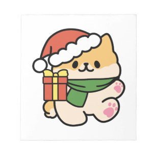 Yappy Howlidays - Niedlicher Cartoon für Weihnacht Notizblock