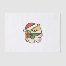 Yappy Howlidays - Niedlicher Cartoon für Weihnacht Seidenpapier