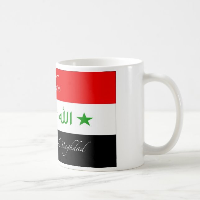 Yaqdhan Tasse - alte der Irak-Flagge (Rechts)
