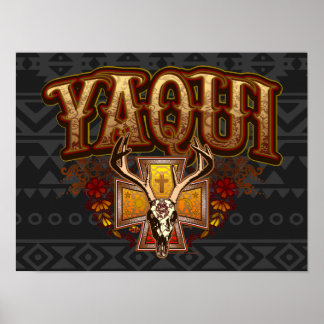 Yaqui Deer Skull Poster Kunst