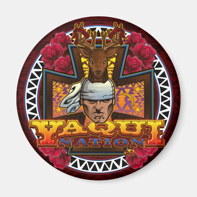 Yaqui Nation Deer Dancer Magnet 2 (Vorne)