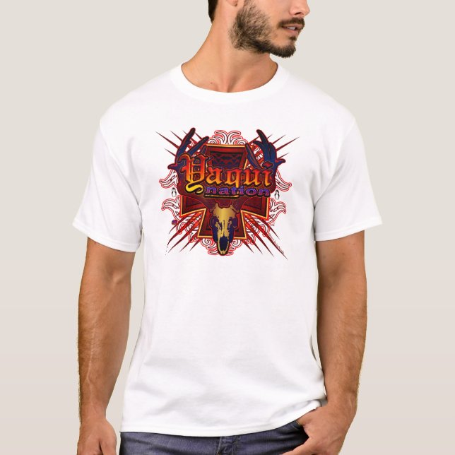 Yaqui Nations-Schädellogo T-Shirt (Vorderseite)