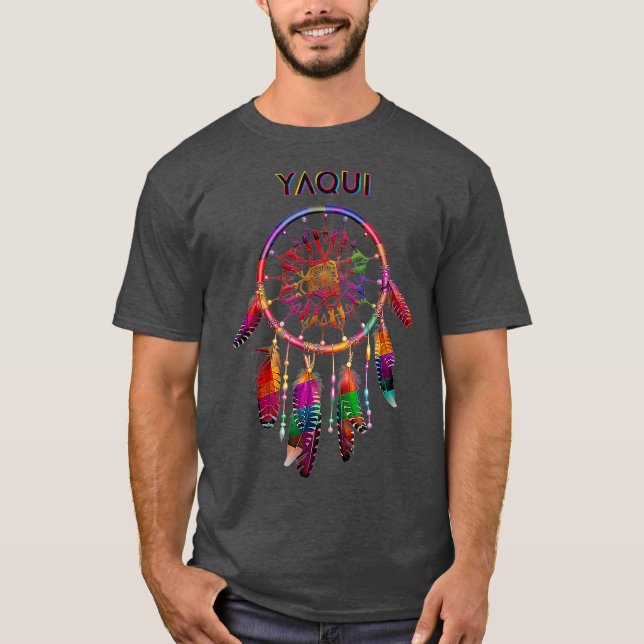 Yaqui Native Mexican Colorful Stamm T-Shirt (Vorderseite)