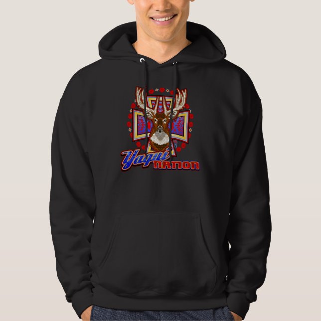 yaqui Rotwildentwurfs-Nations-Kapuzenpulli Hoodie (Vorderseite)