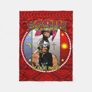 Yaqui Yoeme Rotwild-Tänzer-Fleece-Decke Fleecedecke
