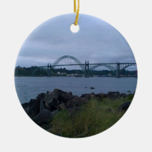 Yaquina Bay Bridge, Newport, Oregon Keramik Ornament