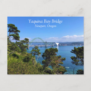 Yaquina Bay Bridge, Newport, Oregon Postkarte