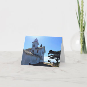 Yaquina Bay Lighthouse, Newport, Oregon Dankeskarte