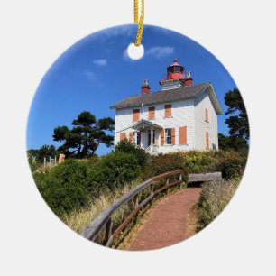 Yaquina Bay Lighthouse, Newport, Oregon Keramik Ornament