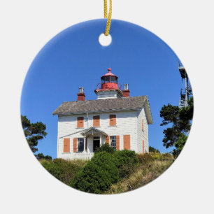 Yaquina Bay Lighthouse, Newport, Oregon Keramik Ornament