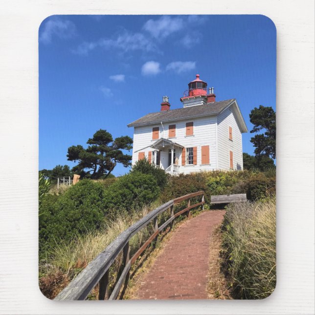 Yaquina Bay Lighthouse, Newport, Oregon Mousepad (Vorne)