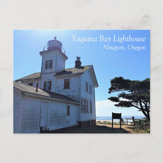 Yaquina Bay Lighthouse, Newport, Oregon Postkarte (Vorderseite)