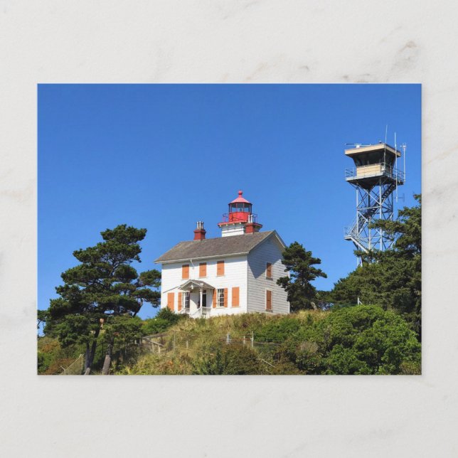 Yaquina Bay Lighthouse, Newport, Oregon Postkarte (Vorderseite)
