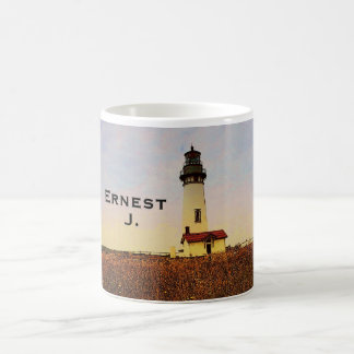 Yaquina Hauptleuchtturm-Gewohnheits-Tasse Tasse
