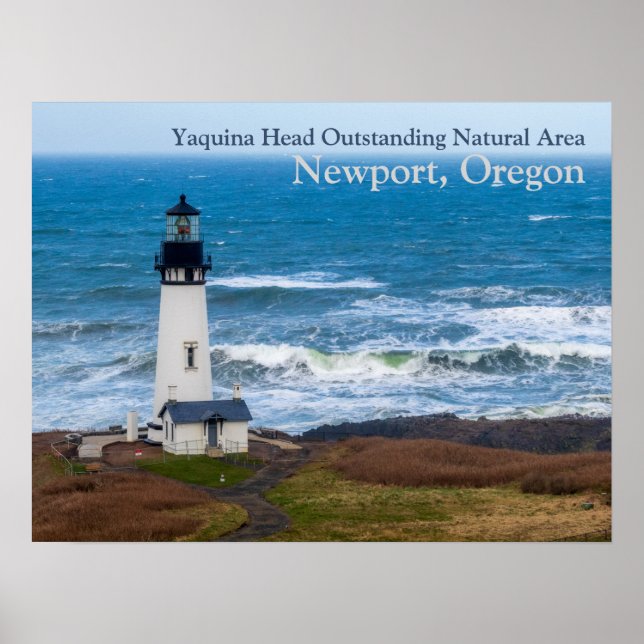 Yaquina Head Hervorragendes Leuchtturm im Naturgeb Poster (Vorne)