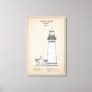 Yaquina Head Leuchtturm - Oregon - SBD Leinwanddruck