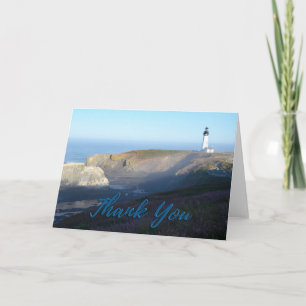 Yaquina Head Lighthouse Foto Vielen Dank Dankeskarte