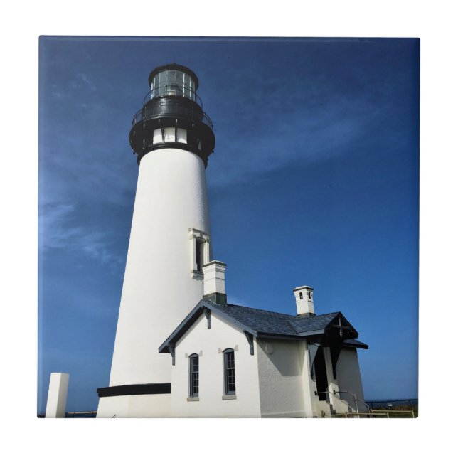 Yaquina Head Lighthouse, Newport, Oregon Fliese (Vorderseite)