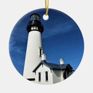 Yaquina Head Lighthouse, Newport, Oregon Keramik Ornament