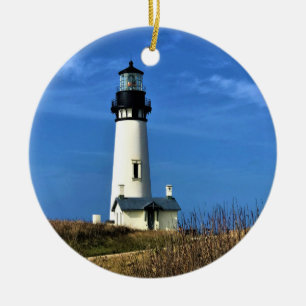 Yaquina Head Lighthouse, Newport, Oregon Keramik Ornament
