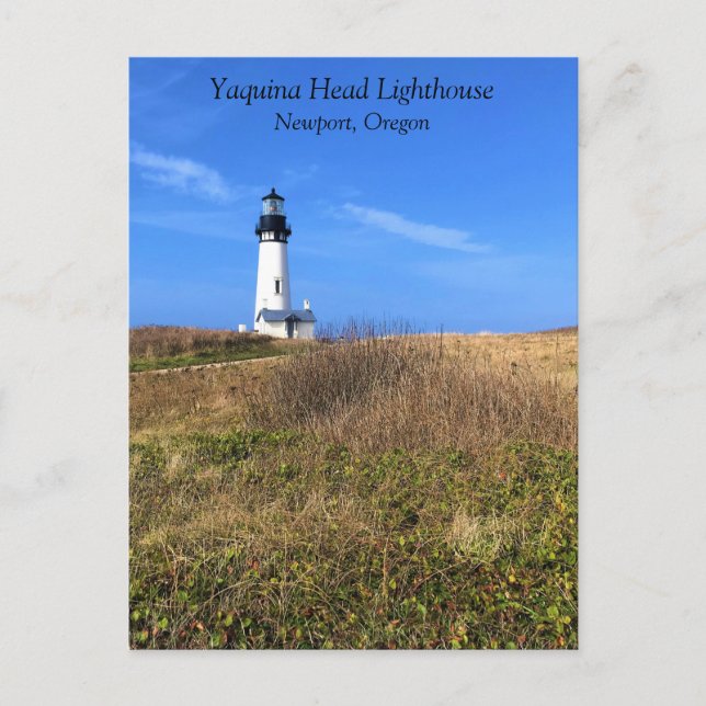 Yaquina Head Lighthouse, Newport, Oregon Postcard Postkarte (Vorderseite)