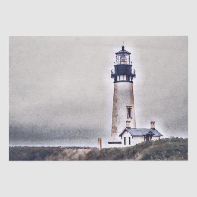 Yaquina Head Lighthouse Newport Oregon Seidenpapier (Vorderseite)