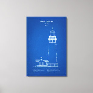 Yaquina Head Lighthouse - Oregon - AD Leinwanddruck