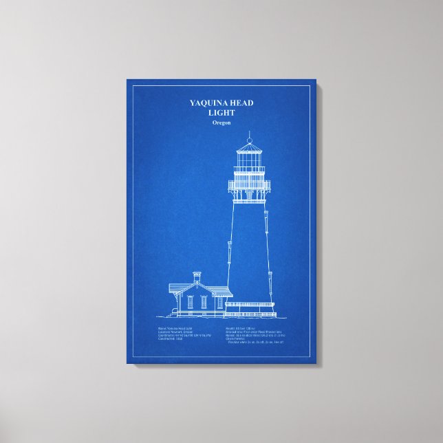 Yaquina Head Lighthouse - Oregon - AD Leinwanddruck (Vorderseite)