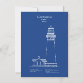 Yaquina Head Lighthouse - Oregon - AD Mitteilungskarte