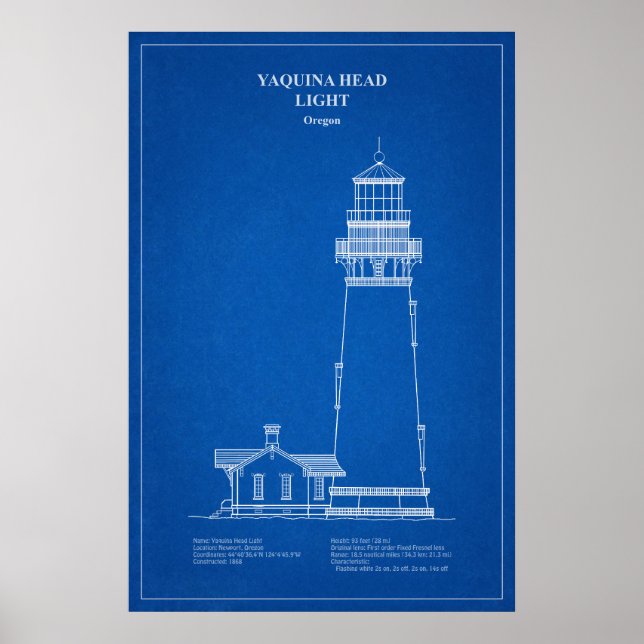 Yaquina Head Lighthouse - Oregon - AD Poster (Vorne)