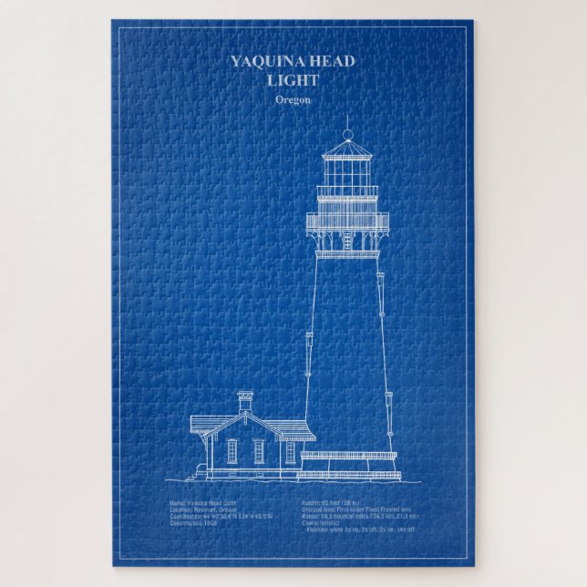 Yaquina Head Lighthouse - Oregon - AD Puzzle (Vertikal)