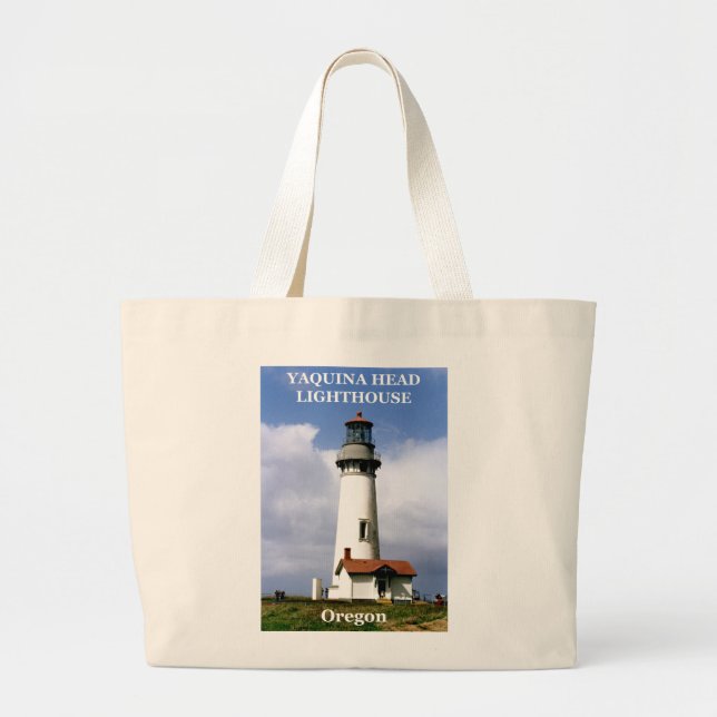 Yaquina Head Lighthouse, Oregon Jumbo Stoffbeutel (Vorne)