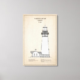 Yaquina Head Lighthouse - Oregon - SBD Leinwanddruck