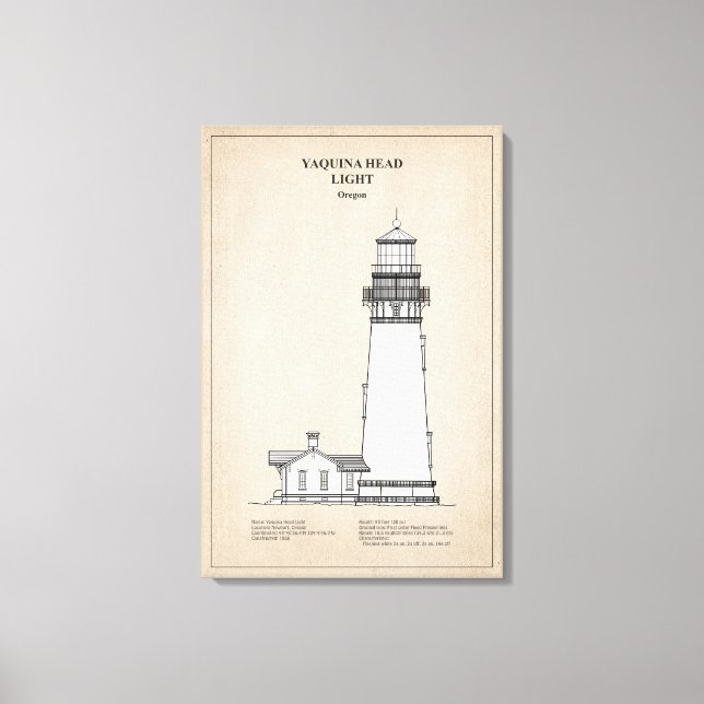 Yaquina Head Lighthouse - Oregon - SBD Leinwanddruck (Vorderseite)