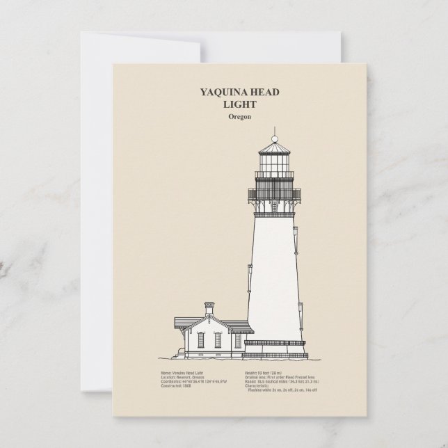 Yaquina Head Lighthouse - Oregon - SBD Mitteilungskarte (Vorderseite)