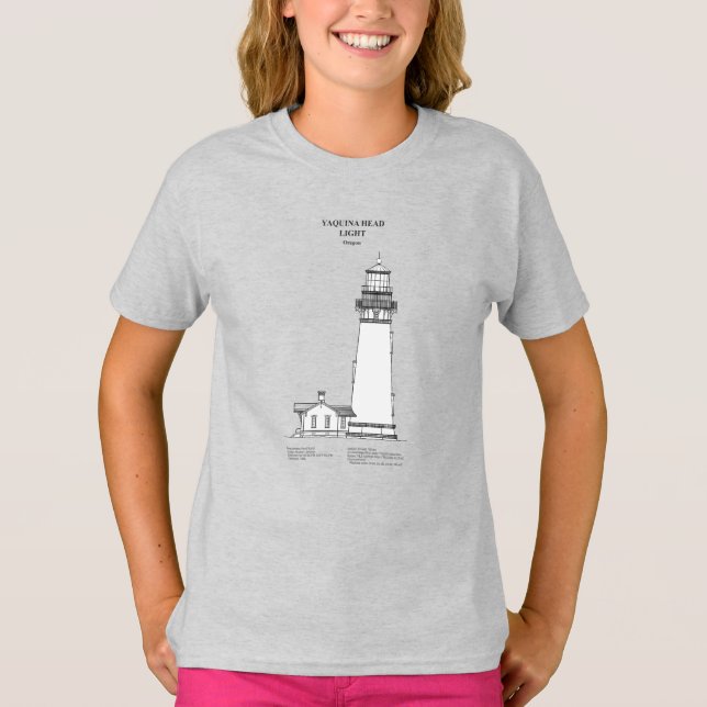 Yaquina Head Lighthouse - Oregon - SBD T-Shirt (Vorderseite)