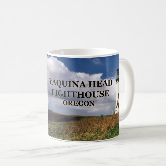 Yaquina Head Lighthouse, Oregon Tasse (VorderseiteRechts)