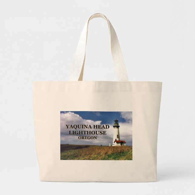 Yaquina Head Lighthouse, Oregon Tote Bag Jumbo Stoffbeutel (Vorne)