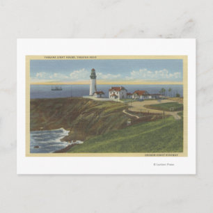 Yaquina Light House auf Yaquina Head Postkarte