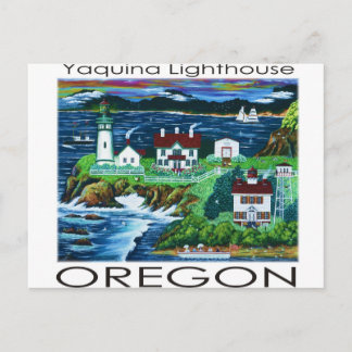 Yaquina Lighthouse ~ Oregon Postkarte