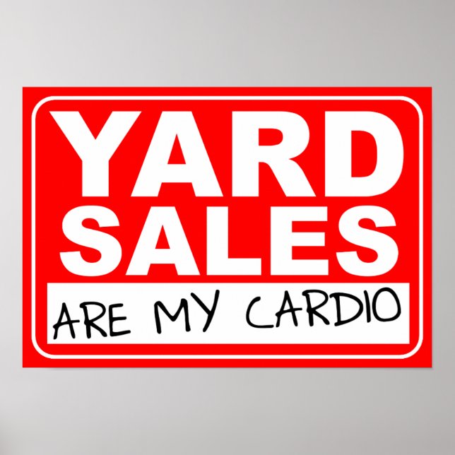 Yard Sale Cardio Poster (Vorne)