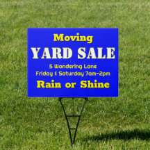 Yard Sale Doppelseitiges Bright Blue
