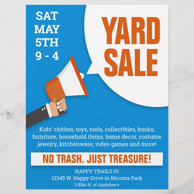 Yard Sale Flyer Template (Vorne)