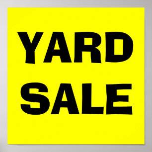 YARD SALE-Poster Sign Poster