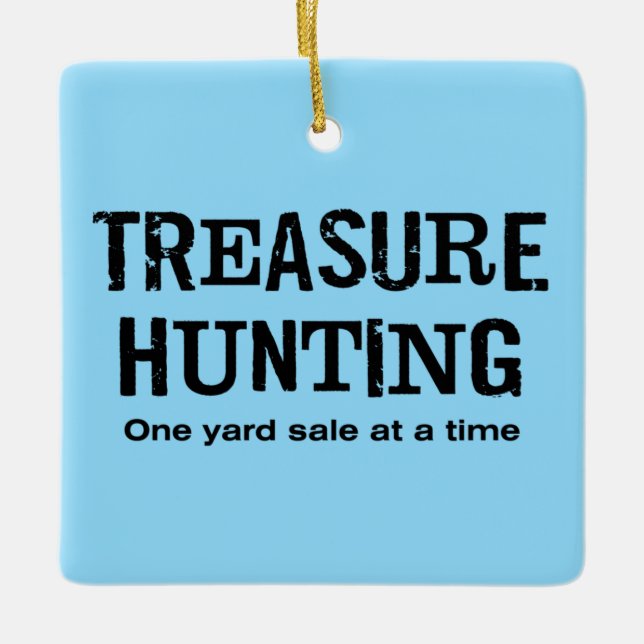 Yard Sale Shopping Keramikornament (Vorderseite)