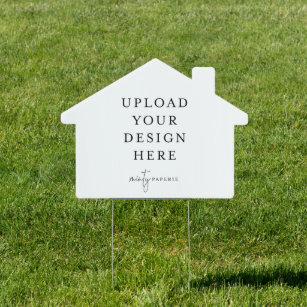 Yard Sign House Form Gartenschild