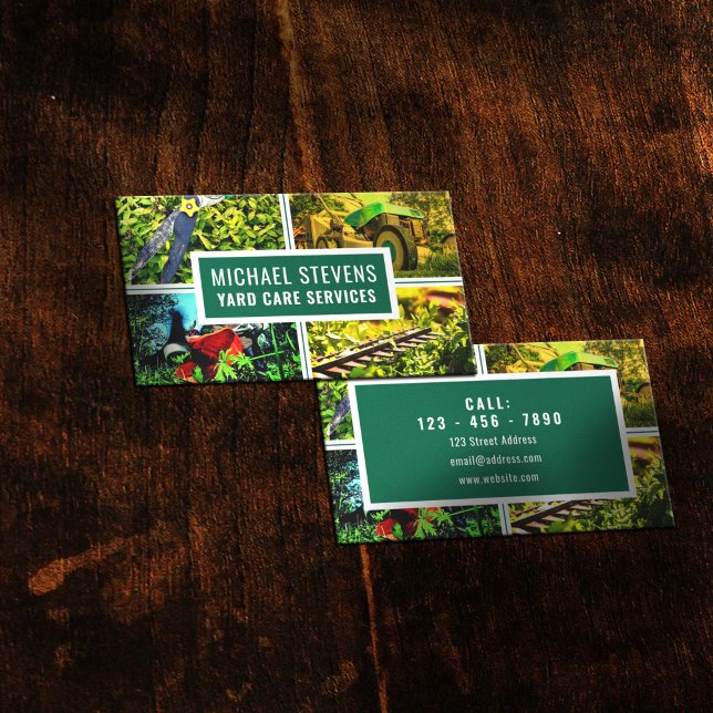 Yard Work Images beruflich Business Card Visitenkarte (Von Creator hochgeladen)