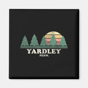 Yardley Pa Vintage Throwback T-Shirt Retro 70er De Magnet